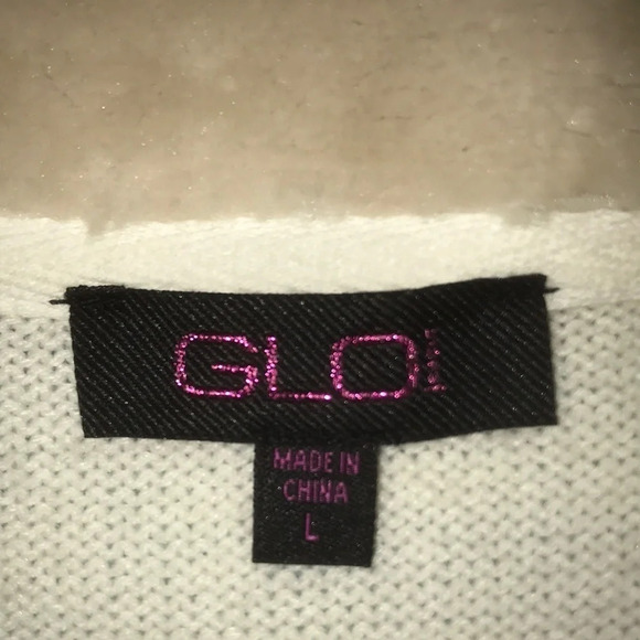 GLO jeans faux fur and knit zip up sleeveless vest cream colored Y2K size L - Picture 4 of 7